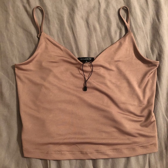 Dynamite Tops - Mauve cropped cami